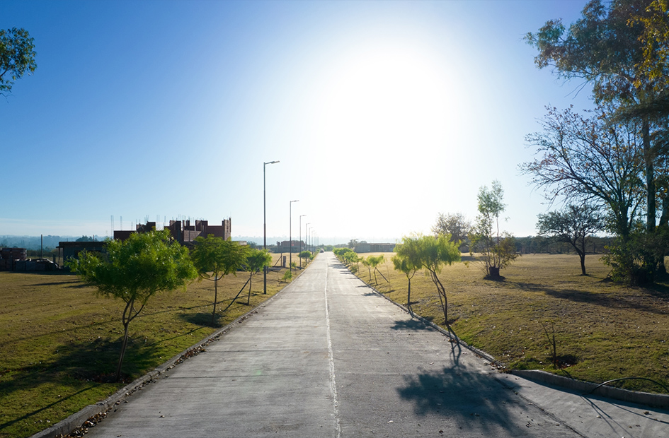 Foto aérea del barrio