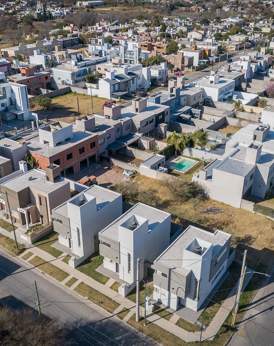 Imagen panorámica de la ciudad y sus edificios